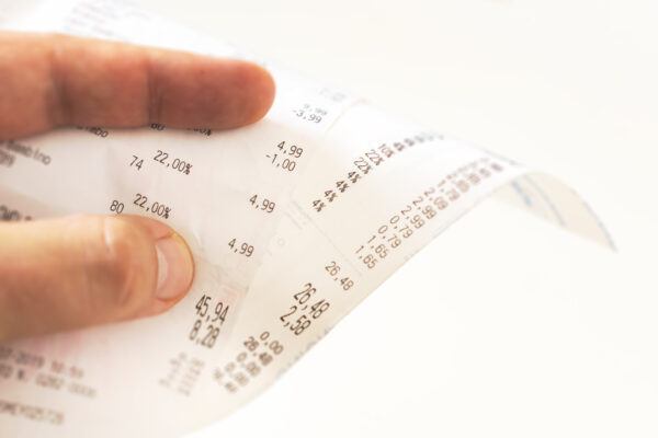 unusual receipts that could indicate cheating